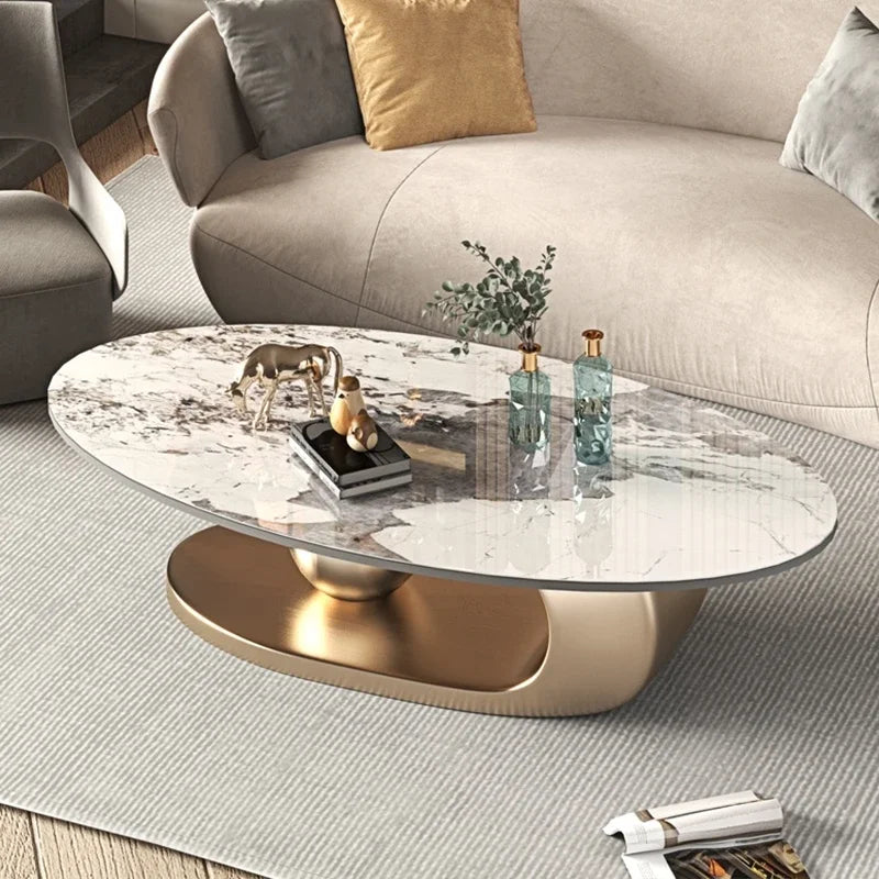 Nordic Living Room Coffee Tables Modern Design Decor Oval Coffee Table Minimalist Home Furniture