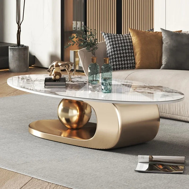 Nordic Living Room Coffee Tables Modern Design Decor Oval Coffee Table Minimalist Home Furniture